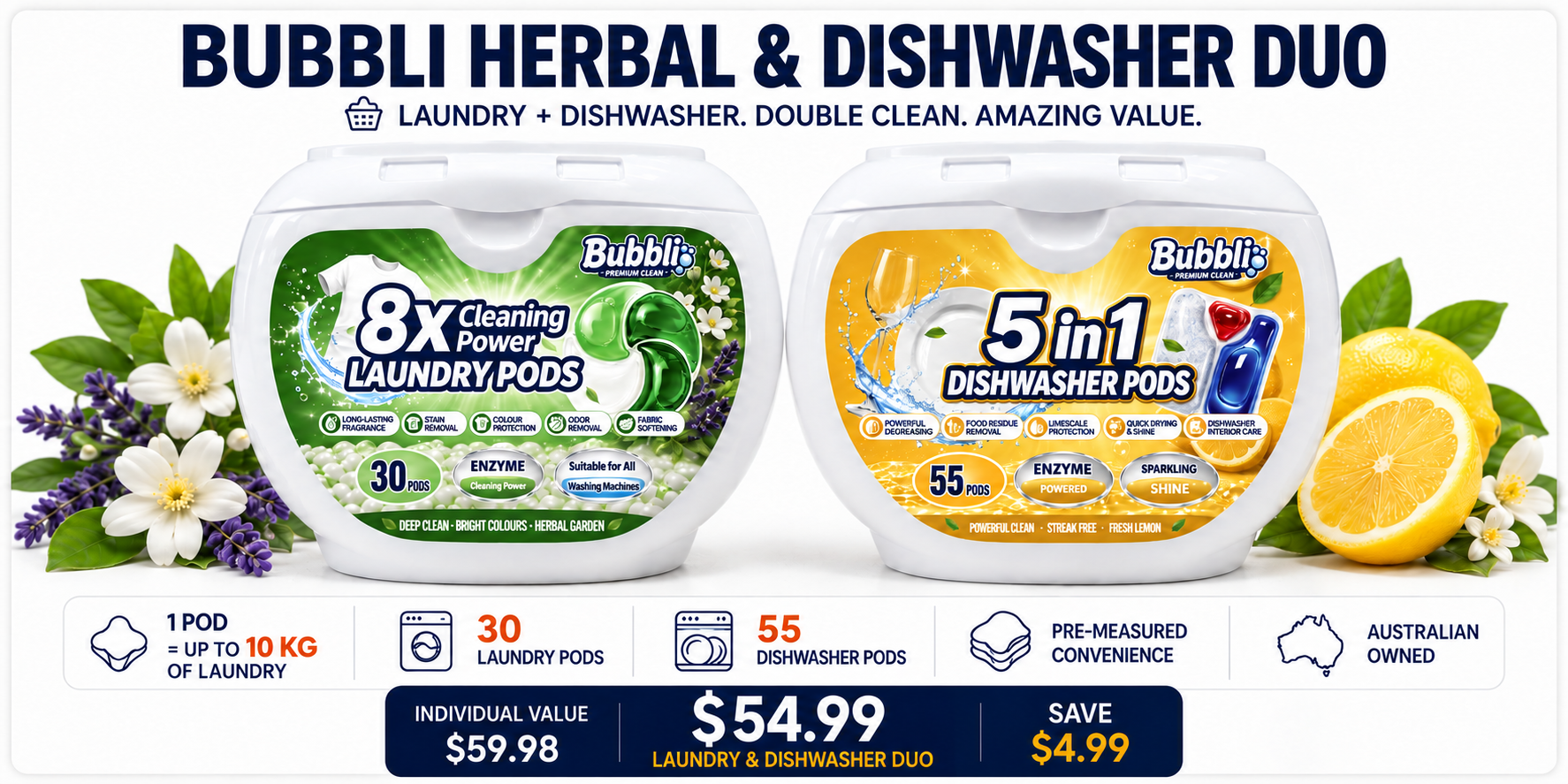 Bubbli Herbal Garden and Dishwasher Duo — $54.99, save $4.99